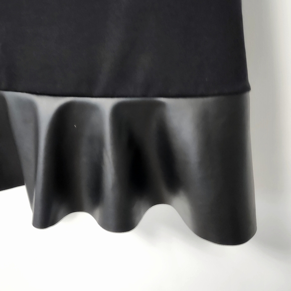 Michael Kors Black Ruffled Hem-Mixed Skirt L - Picture 6 of 14